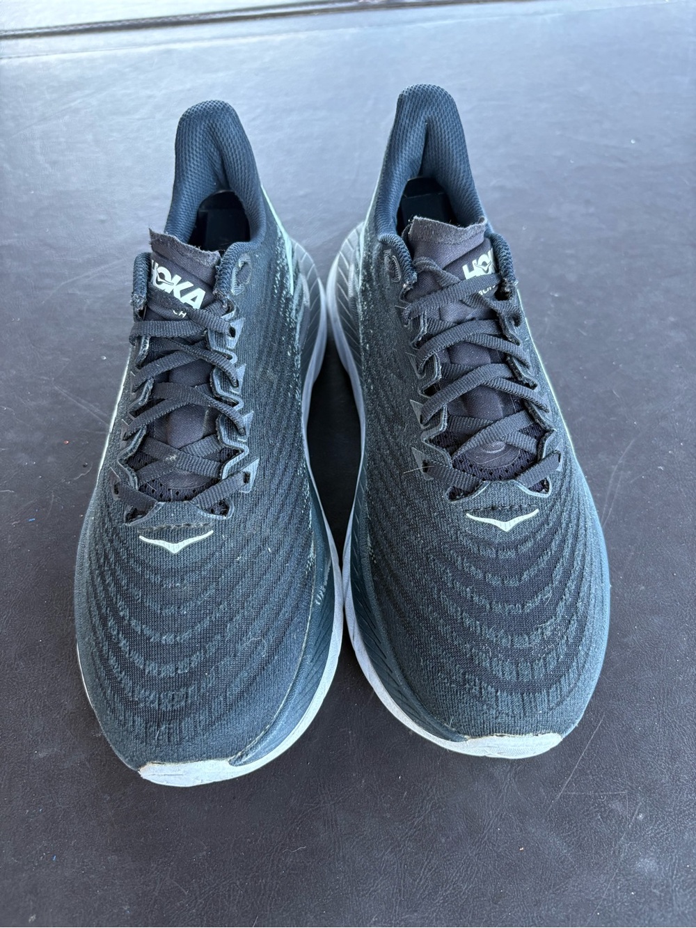 Hoka One One Mach 5 Black Running Shoes Womens Size 9.5B Sneakers Athletic